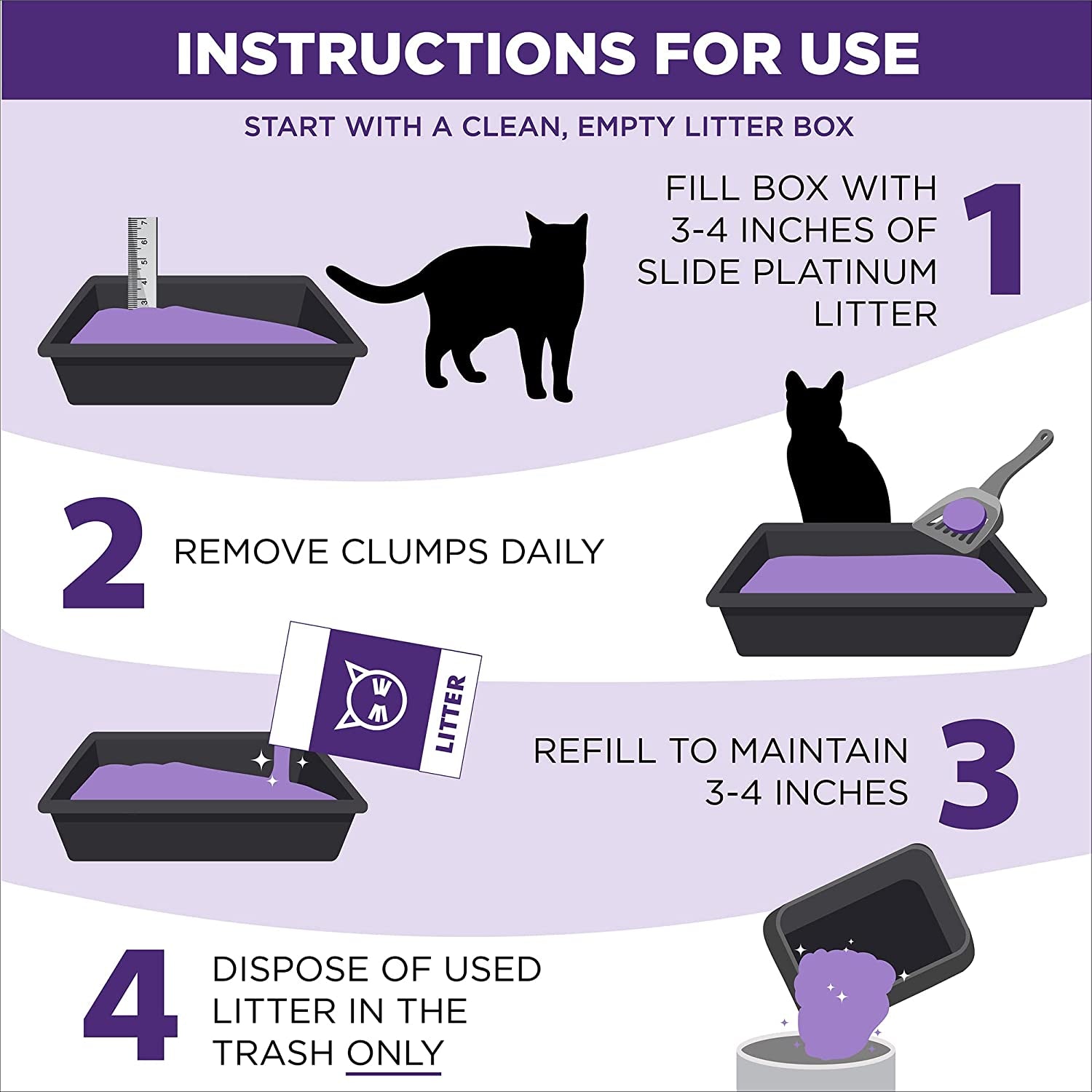 Platinum Slide Easy Clean-Up Clumping Cat Litter, Multi-Cat, 37 Lbs