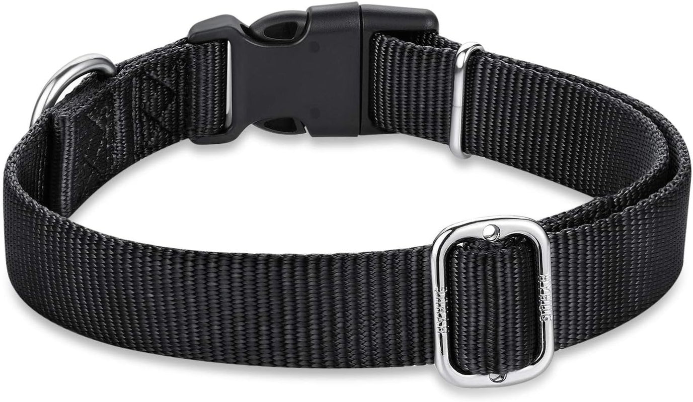 Pets Classic Regular Heavy Duty Nylon Dog Collar (Medium, Black)