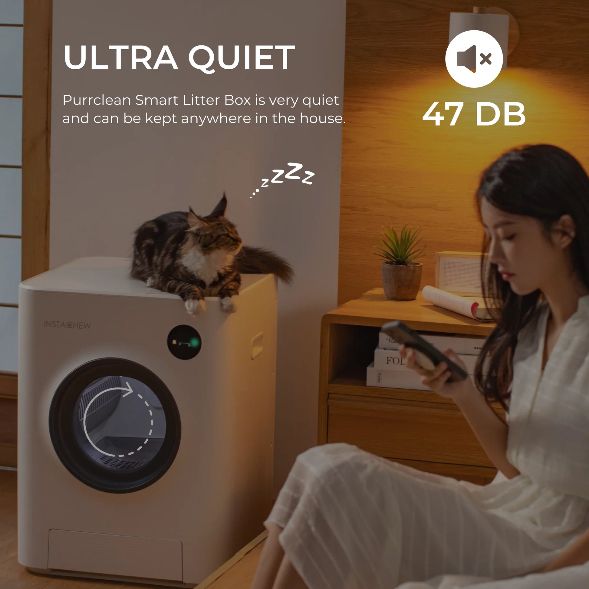 Purrclean Self-Cleaning Automatic Cat Litter Box with App Control, Support 5Ghz & 2.4Ghz Wifi